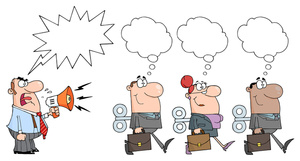 mean boss or manager yelling at workers or employees